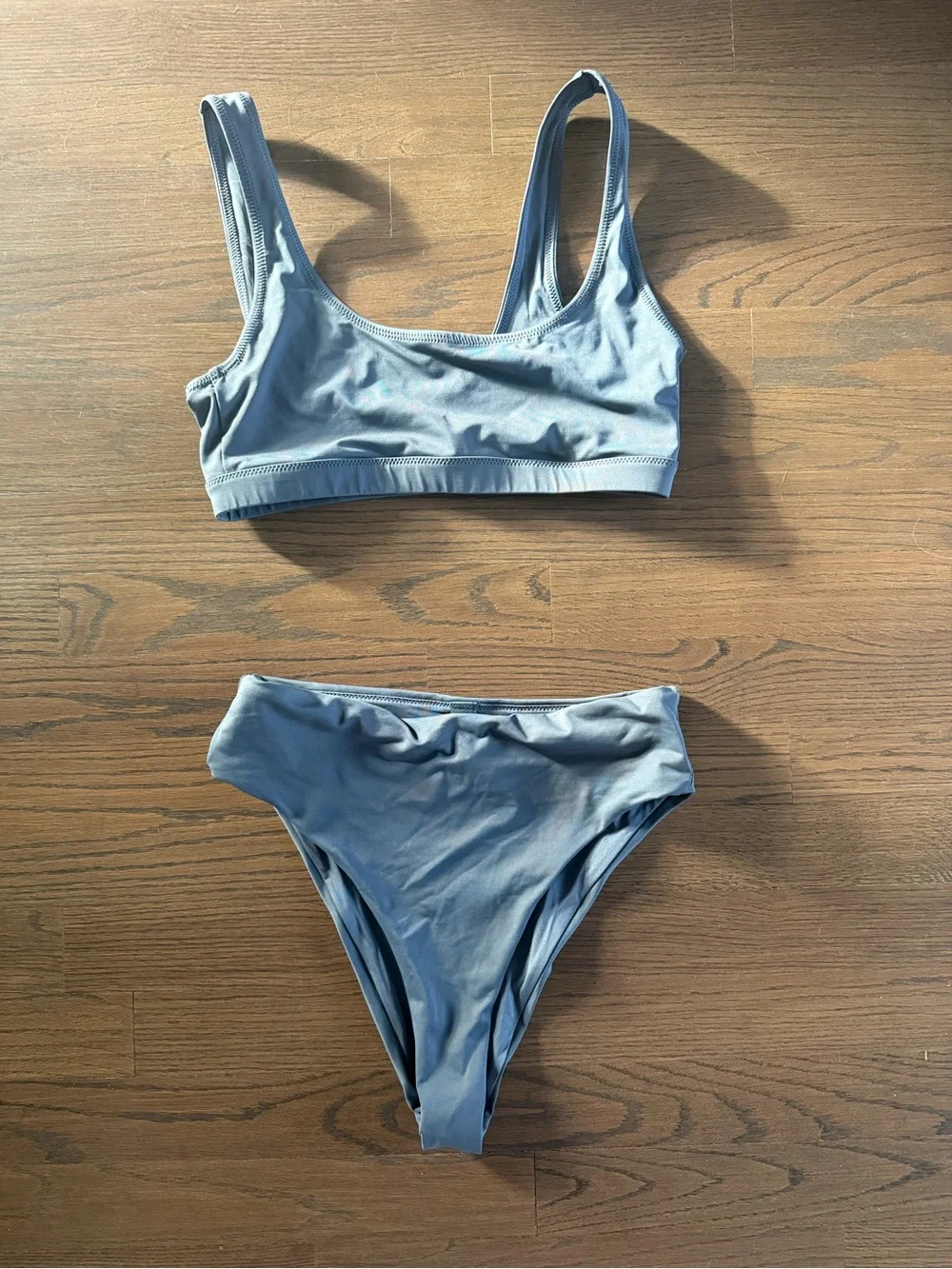 SKIMS Scoop Bikini Set in grey